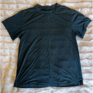 Size 4 lululemon All Yours Short Sleeve T-Shirt in speckled black